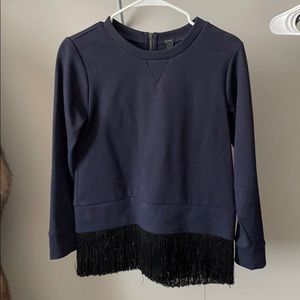 J Crew Fringe Top